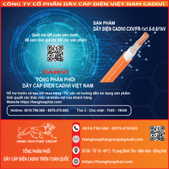 dây điện chống cháy cxv/fr 1.5-1