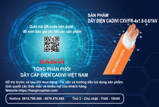 dây điện chống cháy cxv/fr 4x1.5-2