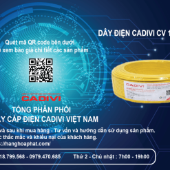 Dây điện Cadivi cv1.25 vàng 1