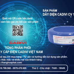 Dây điện Cadivi cv1.25 xanh 1