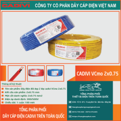 Dây điện đôi Cadivi VCmo 2x0.75