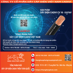 Dây điện Cadivi CV 16