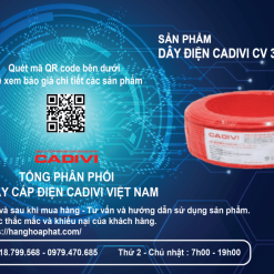 Dây điện cadivi cv 3.5 đỏ