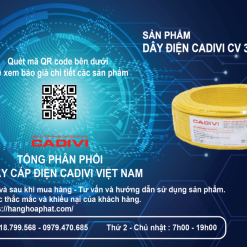 Dây điện cadivi cv 3.5 vàng 1