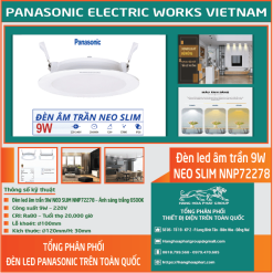 Đèn LED âm trần Panasonic NEO SLIM 9w