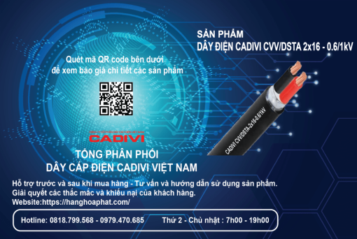 Dây điện CADIVI CVV/DSTA 16-2