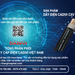 dây điện Cadivi CXV10-1