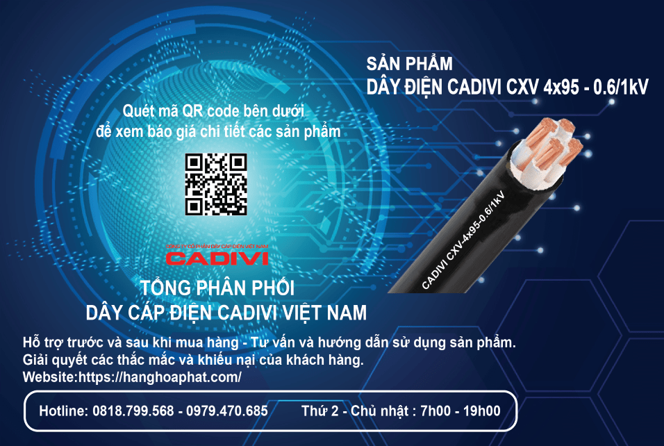 dây điện Cadivi CXV4X95-2