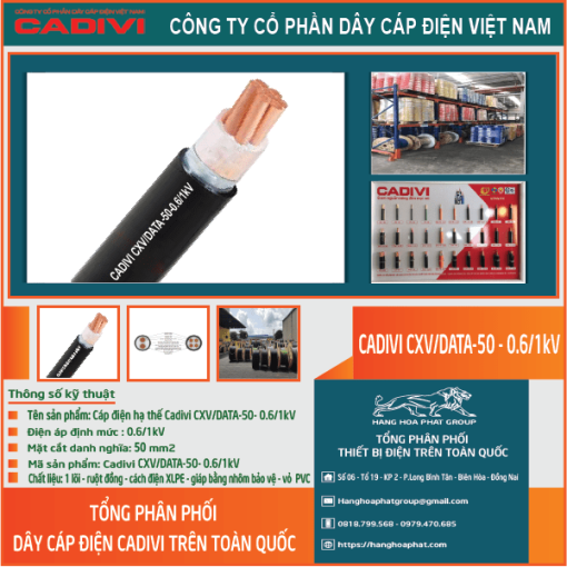 CADIVI CXV/DSTA 2x50
