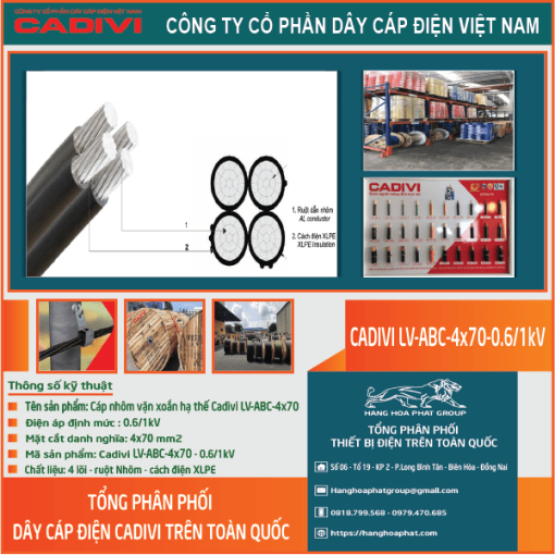 CADIVI LV-ABC 4x70