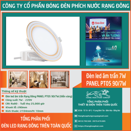 Đèn LED Rạng Đông PT05 90/7W G