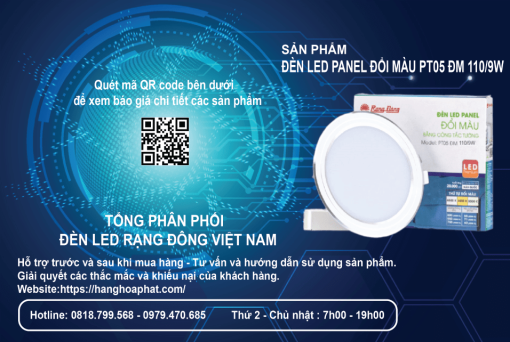 Đèn LED Rạng Đông PT05 ĐM 110/9W B 4