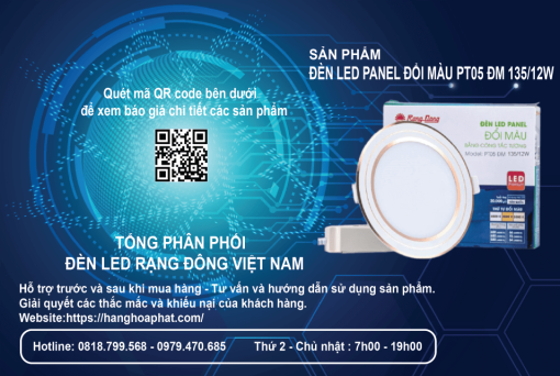 Đèn LED Rạng Đông PT05 ĐM 135/12W G 1