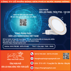 Đèn led panel tròn PT05 135-12W G 2