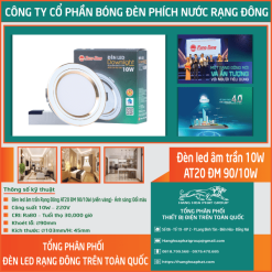 Đèn led âm trần Rạng Đông downlight AT20 1