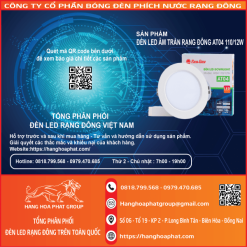 Đèn LED âm trần AT04 110/12W Rạng Đông 1