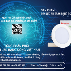 đèn led âm trần rạng đông at04 110-9w 3