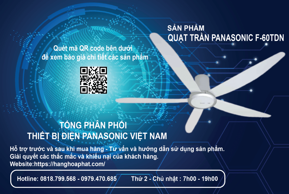 Quạt trần panasonic f-60tdn