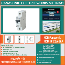 MCB Panasonic 25A 6kA 1P