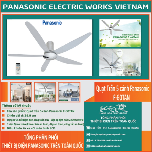 Quạt trần Panasonic F-60TAN