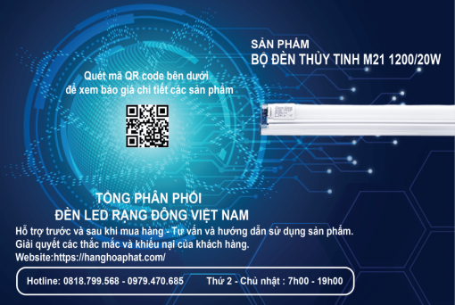 Bộ đèn thủy tinh Rạng Đông M21-2