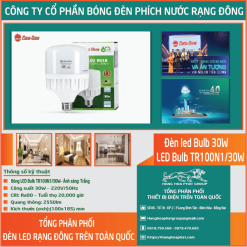 Bóng đèn Rạng Đông BULB Trụ 30W