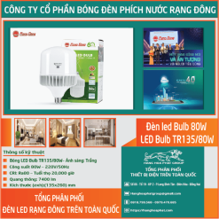 Bóng Đèn Rạng Đông BULB Trụ 80W