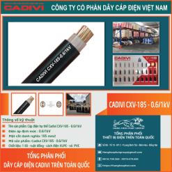 Dây điện cadivi CXV185