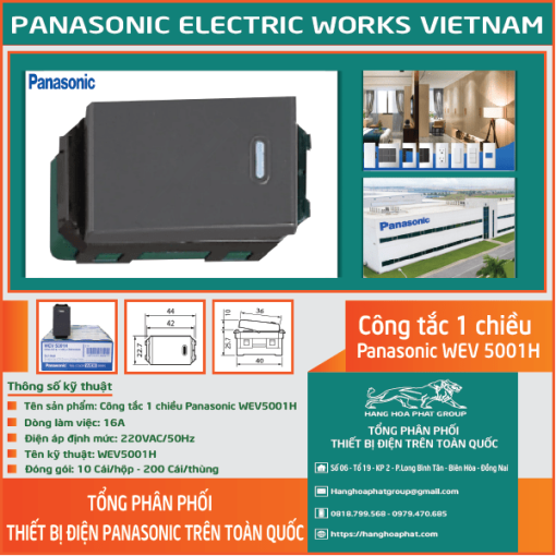 Công tắc Panasonic WEV5001H