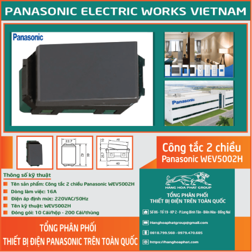 Công tắc Panasonic WEV5002H