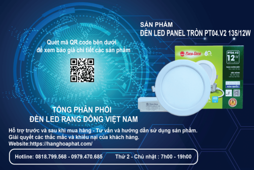 Đèn LED Rạng Đông PT04.V2 135/12W 2