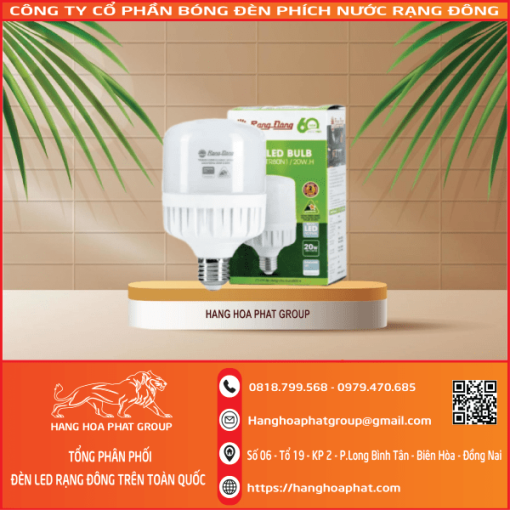 Bóng đèn Rạng Đông BULB Trụ 20W 2