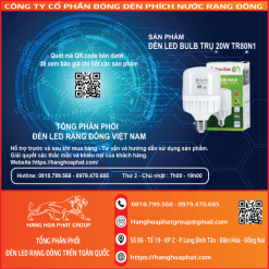 Bóng đèn Rạng Đông BULB Trụ 20W 1