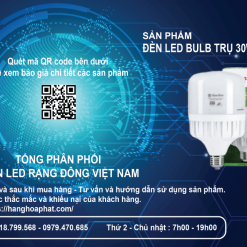 Bóng đèn Rạng Đông BULB Trụ 30W 3