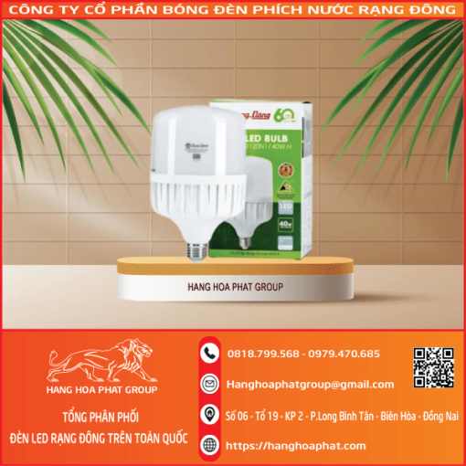 Bóng đèn Rạng Đông BULB Trụ 40W 2