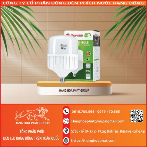 Bóng đèn Rạng Đông BULB Trụ 50W 2