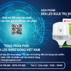 Bóng Đèn Rạng Đông BULB Trụ 80W 3