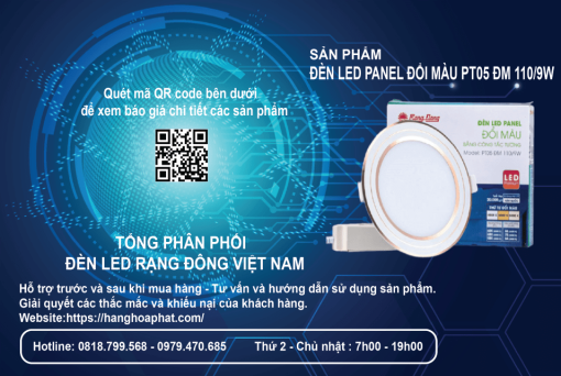 đèn led rạng đông PT05 ĐM 1