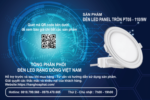 Đèn LED Rạng Đông PT05 110/9W B 2