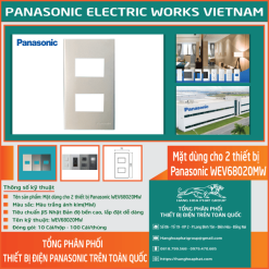 Mặt Panasonic 2 thiết bị WEV68020MW