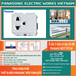 Ổ Cắm Panasonic 3 chấu