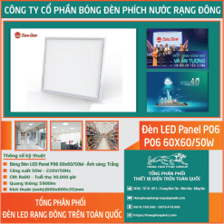 Đèn LED Panel Âm Trần P06 600×600 50W