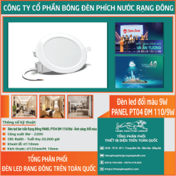 Đèn LED Rạng Đông PT04V2 ĐM 110/9W