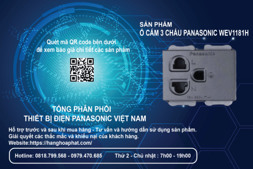 Ổ Cắm Panasonic 3 chấu 2