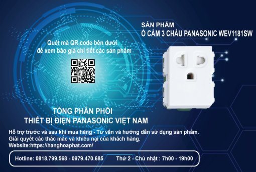 Ổ Cắm Panasonic WEV1181SW 2