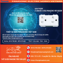 Ổ Cắm Panasonic đôi 3 chấu 3