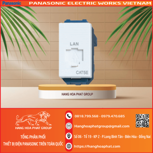 ổ cắm Panasonic Data CAT5E WEV2488SW 3