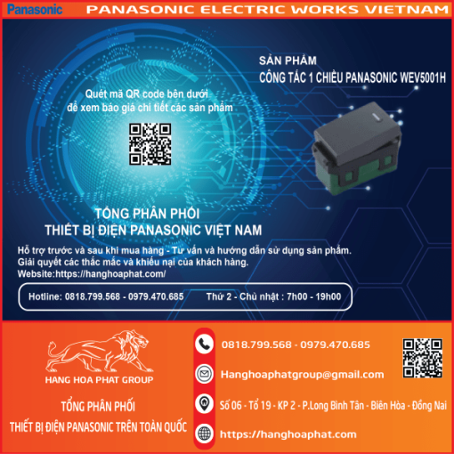 Công tắc Panasonic WEV5001H-4