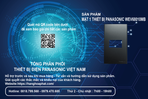 Mặt Panasonic 1 thiết bị WEV68010MB 1