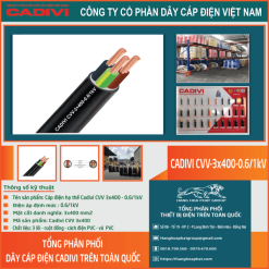 Dây điện CADIVI CVV 3x400